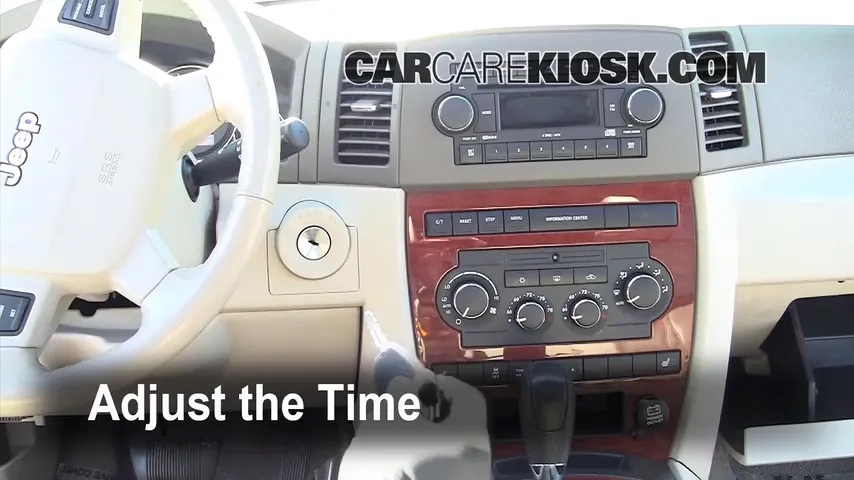 2005 Jeep Grand Cherokee Limited 5.7L V8 Reloj Fijar hora de reloj